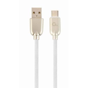 Cable USB Cablexpert CC-USB2R-AMCM-2M-W USB A a USB C 2 m USB 2.0 Blanco 0,48 Gbit/s