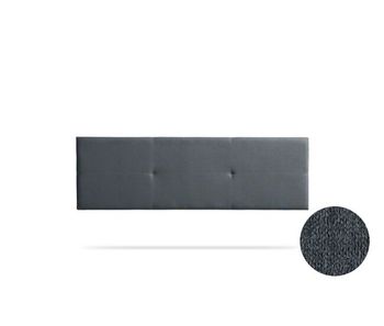 Cabecero tapizado alma acualine 90x50x5 cm - gris oscuro - moonia