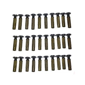 Kit Anclaje Y Sujeción Lona Piscina. 30 Tornillos Inox Con Taco Auto-expansor Metálico + 30 Mt. Cuerda Elástica 8 Mm. Especial Para Exteriores