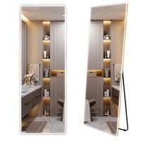 espejo classico brush gold 50x160 led