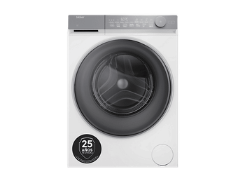 Lavadora carga frontal - Haier X7 Series HW100-B14367U-IB, 10 kg, 1400 rpm, Función Vapor, ABT Anti-bacterias, Blanco