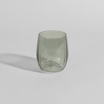 Vaso de vidrio verde