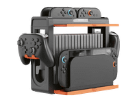 base de carga - nacon dockn store max para nintendo switch 2 con ranuras almacenamiento para mandos y juegos negro