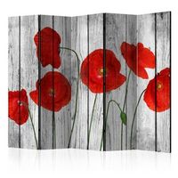 biombo - tale of red poppies ii 225x172 cm