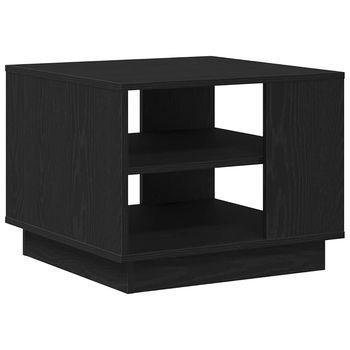 Mesa De Café | Mesa De Centro Roble Negro 55 X 55 X 42 Cm Madera De Ingeniería