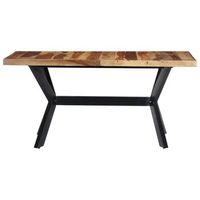 mesa de comedor  mesa de cocina madera maciza de sheesham 140x70x75 cm