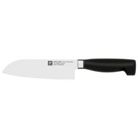 zwilling vier sterne cuchillo santoku 16 cm filo suave