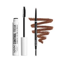 nyx professional makeup tame and define brow duo varios tonos - espresso