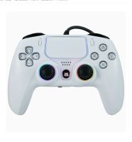 nbcp 736f para gamepad con cable ps5 con gatillos de efecto hall y joysticks rgb motores de vibracion duales y funcion