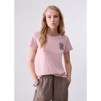 liu jo tops y camisetas t-shirt con logo para mujer
