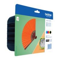 brother lc-129xl lc129xlval pack cartucho original negro cian magenta y amarillo de alta capacidad