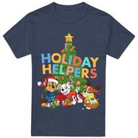 dessins animes camiseta holiday helpers para mujer