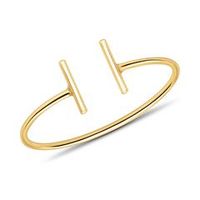 anillo de barra para mujer en oro 9 quilates