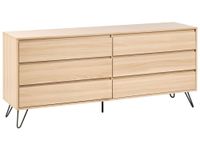 comoda de 6 cajones  marron claro