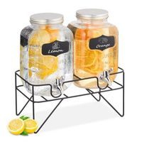 juego de 2 surtidores de bebidas de con soporte 2 x 3