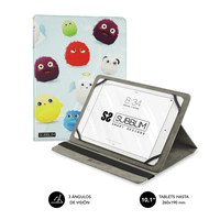 funda tablet 101 subblim trendy case furry
