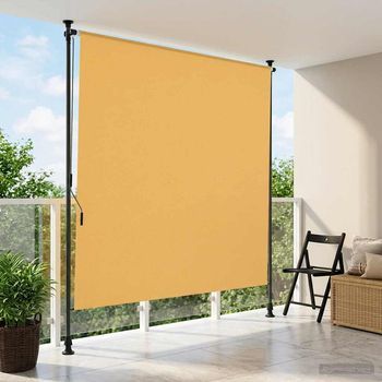 Cortina Enrollable - Protección Exterior - Poliéster Y Aluminio - Arena (200x270cm)