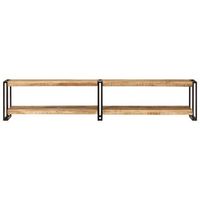 mueble de tv madera maciza de mango 200x30x40 cm