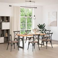 patas mesa centro forma u 2 uds  patas para mesa antracita 70x72-73cm acero
