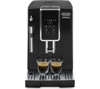 DELONGHI Dinamica ECAM 350.15B Bean to Cup Coffee Machine - Black, Black