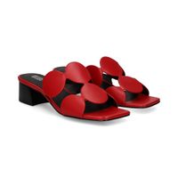 bibi lou sandalias con tacon mujer - rojo talla 37