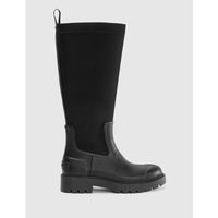calvin klein jeans botas de agua bota high rainboot neoprene negro para mujer