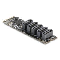 controladora delock 64241 m2 a 5 puertos sata 6 gbs ncq smart trim