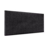 cabecero de lana natural con botones 110x50cm camas 105 - negro