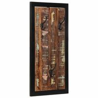 perchero multicolor madera maciza reciclada 40x2x80 cm vidaxl