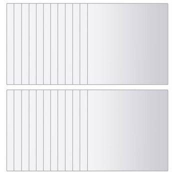 Azulejos De Espejo 48 Unidades Cuadrados Vidrio Vidaxl