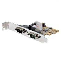 tarjeta pcie serial startechcom 21050-pc-serial-lp 2 puertos rs-232 fifo256b perfil bajo
