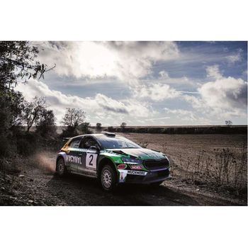 Coche Scalextric Skoda Fabia Rs Rally2 Nandu Jubany. 19x9x10 Cm