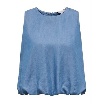 Only Blusa Top Charis Life - Medium Blue Denim para mujer