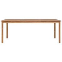 mesa de jardin  mesa de exterior de madera maciza de teca 200x100x77 cm