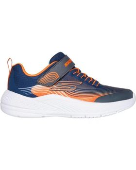 de SKECHERS ZAPATILLAS MICROSPEC NINO 403926L-NVOR Y NARANJA AZUL
