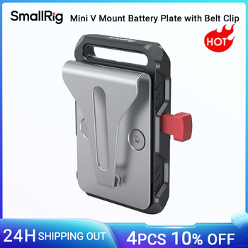 SmallRig-Mini Placa de batería de montaje en V, placa de batería de montaje en V con Clip de cinturón para fuente de alimentación de cámara-2990
