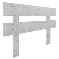 dhome cabecero acabado marmol 80cm horizontal estilo valla con patas madera reciclada dm herrajes incluidos 80cm horizontal valla acabado marmol