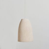 lampara de techo de fibra de vidrio crema o40 cm