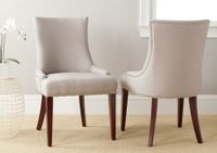 set de 2 sillas de comedor en madera de abedul topo
