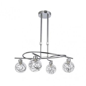 FABRILAMP AKUNADECOR Lampara Modelo Varanasi Cromo 4 Luces