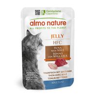 almo nature hfc jelly 24 x 55 g - pack ahorro - atun y lenguado