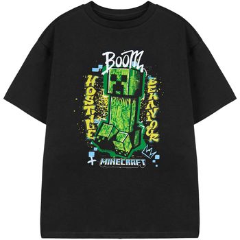 Minecraft Camiseta Hostile Behaviour para niño
