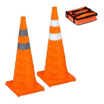 Pilones Plegables De En Pack De 2 Naranja