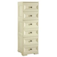 cajonera alta 6 cajones slim gris