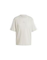 camiseta adidas 3 bandas boyfriend mujer crema