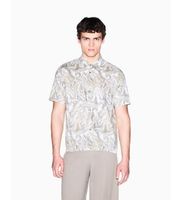 ax armani exchange para hombre xm002291af22716f1146 camisa hidden beige xl casual algodon manga corta