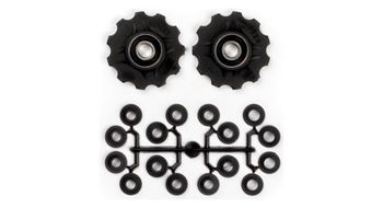 Elvedes jockey wheels x10 kit with spacers black