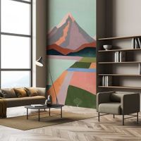 papel pintado valle en acuarela 156x270cm