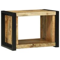 cubo de pared marron 55 x 35 x 40 cm madera de mango maciza