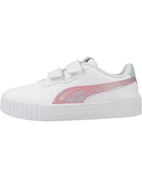 de PUMA PUMA CARINA 30 SPACE BELLE V - ZAPATILLAS CASUAL NIÑAS CON VELCRO, BLANCO WHITE